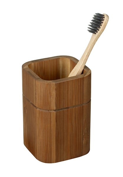WENKO - Porte-brosse à dents Serro, Bambou FSC - large