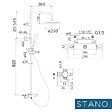 STANO - Colonne de douche thermostatique MANDA avec technologie KeepCool® - vignette