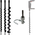 GT MARKET - Lot de mèches de tarière Ø 40, 60 et 80 mm avec adaptateur pour perceuse et perforateur SDS-plus - vignette