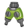 VITO - Distributeur pour arrosage 2 voies Raccord rapide 1" Robinet réglable VITO - vignette