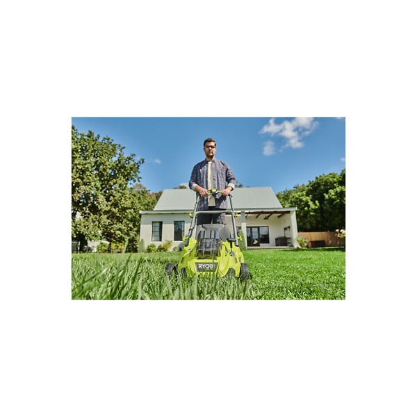RYOBI - [JAMAIS UTILISé] Tondeuse RYOBI - 36V MaxPower Brushless - coupe 46cm - 1 batterie 5.0Ah - 1 chargeur - RLM36X46H50PG - large