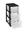 5 FIVE SIMPLY SMART - Tour de rangement 3 Tiroirs 4 pieds amovibles dont 2 avec roues H 63.1 cm - vignette