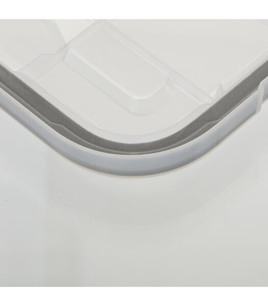 5 FIVE SIMPLY SMART - Boîte de rangement en polypropylène transparent 50L fermeture à clip - large