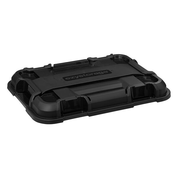 5 FIVE SIMPLY SMART - Boîte de rangement en polypropylène noir 160L avec roues et fermeture à clip - large
