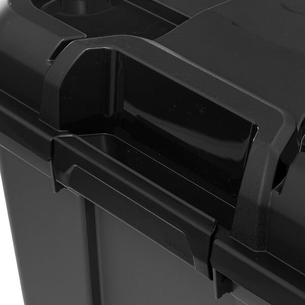 5 FIVE SIMPLY SMART - Boîte de rangement en polypropylène noir 160L avec roues et fermeture à clip - large