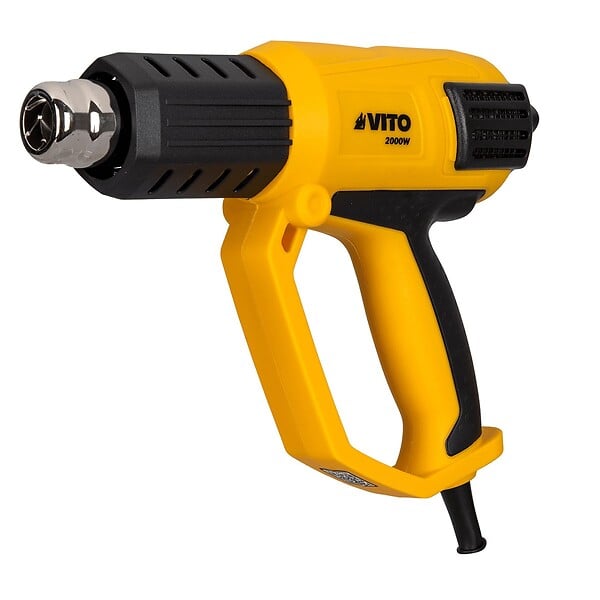 VITO - Décapeur thermique 2000W 2 Vitesses Réglage digital de la Température 50-650°C 5 Accessoires Mallette VITO - large