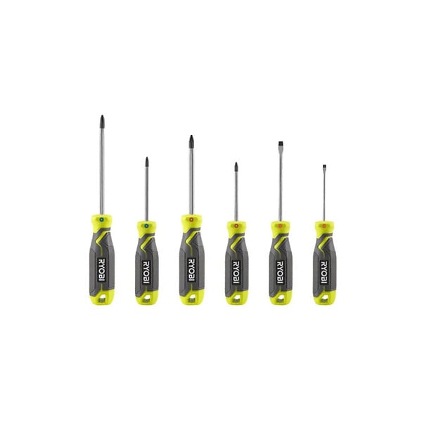 RYOBI - Jeu de 6 tournevis magnétiques RYOBI - RHSDS6PC - large