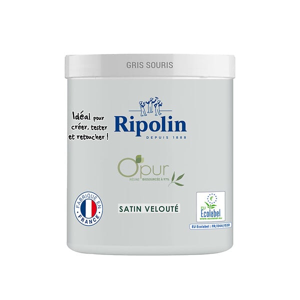 RIPOLIN - Testeur peinture O'pur - Gris Souris - 75ml - large