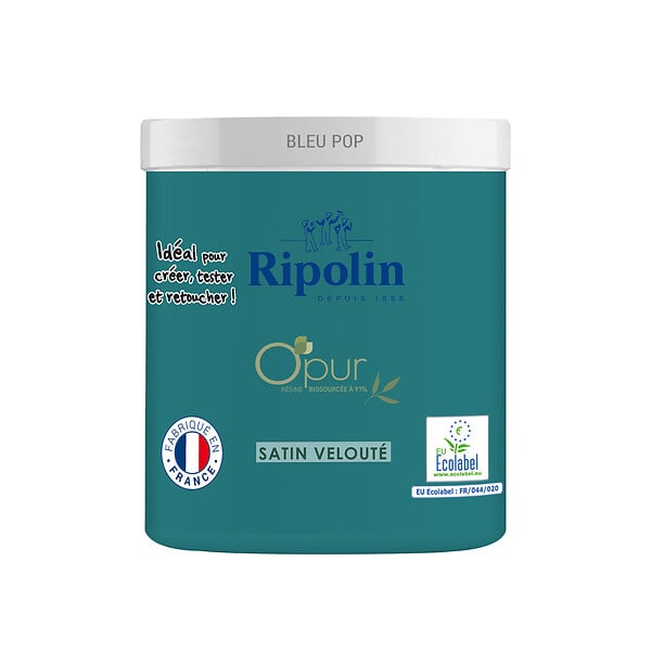 RIPOLIN - Testeur peinture O'pur - Bleu Pop - 75ml - large