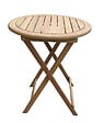 Table de jardin en acacia pliante – Diam.60xH.72cm - vignette