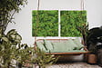 NORTENE - Panneau vertical imitation mousse tundra - Vert - 1x1m - vignette
