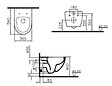 VITRA - SENTO Pack WC suspendu flush2.0 - Largeur: 365 mm - Profondeur : 540 mm - Hauteur : 340 mm - Blanc - vignette