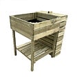 ALTONA - Carré potager sur pied L60xl80 cm avec avec composteur - vignette