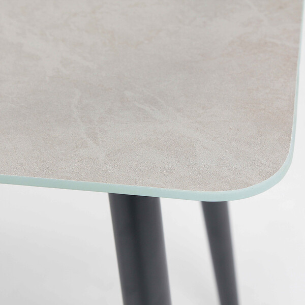 OVIALA - Grande table basse de jardin en acier gris - Costa Rica - large
