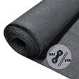 VOUNOT - Brise vue occultant en HDPE 150g/m² 1.5x10m avec attaches de fixation anthracite - vignette