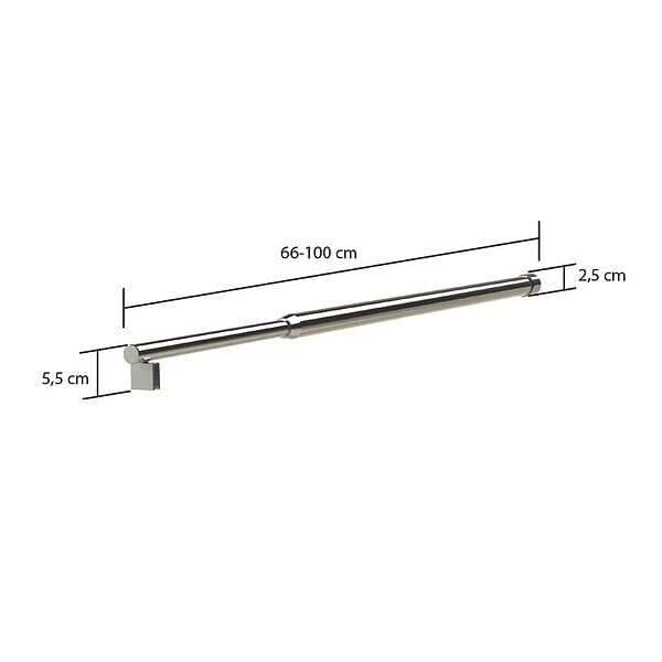 ALLIBERT - Barre de renfort extensible pour paroi de douche - large