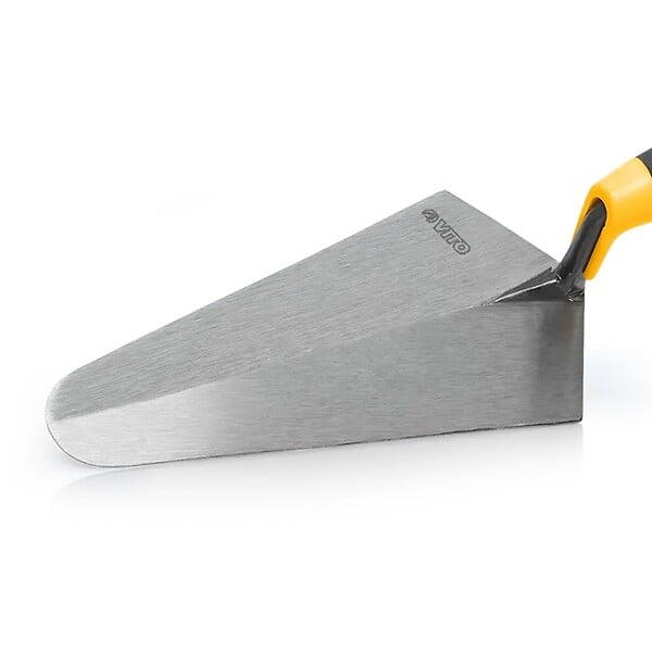 VITO - Truelle de maçon forgée ronde 220mm Type Madrid Acier trempé Manche bi-matière VITO - large