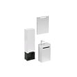 NATUREL - Naturel Ensemble de salle de bain avec lavabo comprenant mitigeur de lavabo, bec et siphon Naturel Stilla blanc brillant (KSETSTILLA021) - vignette