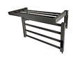PURLINE - Sèche-serviettes électrique avec étagère gris anthracite 55W - vignette
