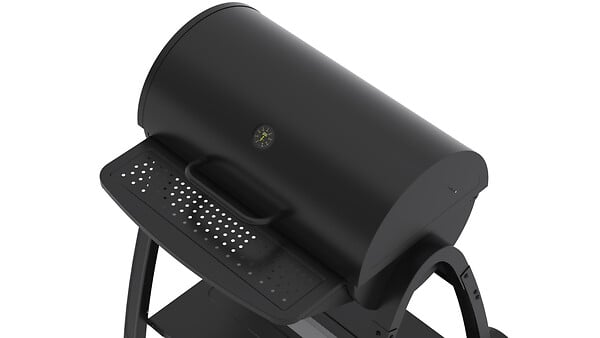 COOKIN G. - Barbecue charbon de bois tonneau Acier peint 640x410 mm - large