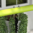 OUTSUNNY - Balançoire 2 agrès portique avec balançoire et face à face dim. 2,55L x 1,6l x 1,8H m métal époxy PE gris vert - vignette