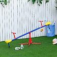 OUTSUNNY - Trébuchet rotatif 360° - balançoire à bascule enfant - multicolore - vignette