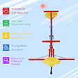 OUTSUNNY - Trébuchet rotatif 360° - balançoire à bascule enfant - multicolore - vignette