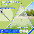OUTSUNNY - Balançoire portique 4 agrès - 2 balançoires, 2 échelles - dim. 2,6L x 1,85l x 1,8H m - métal époxy PE gris vert - vignette
