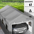 OUTSUNNY - Tente garage carport dim. 6L x 2,95l x 2,78H m acier galvanisé PE haute densité 2 portes 6 fenêtres gris - vignette