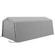 OUTSUNNY - Tente garage carport dim 6L x 3,3l x 2,4H m acier galvanisé robuste PE haute densité 150 g/m² imperméable anti-UV gris - vignette