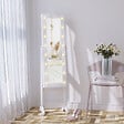 HOMCOM - Armoire à bijoux sur pieds avec miroir multi-rangement éclairage LED blanc - vignette