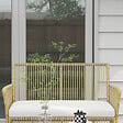OUTSUNNY - Salon de jardin 4 places 4 pièces style colonial table basse coussins inclus résine tressée filée aspect rotin beige - vignette