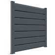 CLOSEA - Kit cloture - Lame 16cm  - PVC Gris - LG: 9m x H: 1m74 - vignette