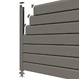 CLOSEA - Kit cloture - Lame 16cm   - PVC Quartz - LG: 12m x H: 1m44 - vignette