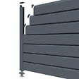 CLOSEA - Kit cloture - Lame 16cm  - PVC Gris - LG: 9m x H: 0m82 - vignette