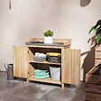 OUTSUNNY - Table de rempotage armoire de jardin 2 en 1 bois sapin acier - vignette