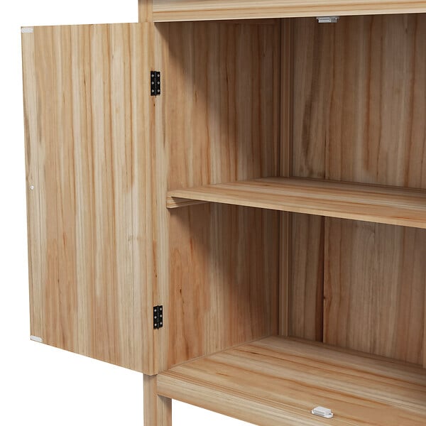 OUTSUNNY - Table de rempotage armoire de jardin 2 en 1 bois sapin acier - large