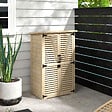 OUTSUNNY - Armoire de jardin abri de jardin 2 portes persiennes 2 étagères toit bitumé bois sapin pré-huilé - vignette
