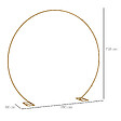 OUTSUNNY - Arche décorative - arche de mariage - arche de ballon - dim. 280L x 60l x 258H cm - acier doré - vignette