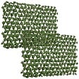 OUTSUNNY - Lot de 2 haies artificielles feuilles de radis - treillis extensibles - brise-vue canisse végétale feuillage réaliste 2L x 1H m PE marron vert - vignette