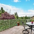 OUTSUNNY - Lot de 2 haies artificielles feuilles de radis - treillis extensibles - brise-vue canisse végétale feuillage réaliste 2L x 1H m PE marron vert - vignette