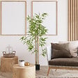 HOMCOM - Bambou artificiel 1,80H m - plante artificielle - 830 feuilles réalistes, vrais troncs - pot inclus - vignette