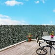 OUTSUNNY - Haie artificielle brise-vue décoration rouleau 3L x 1,5H m feuillage réaliste anti-UV vert foncé - vignette
