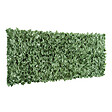 OUTSUNNY - Haie artificielle brise-vue décoration rouleau 2,4L x 1H m feuillage réaliste anti-UV vert - vignette
