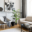 OUTSUNNY - Arbre artificiel plante artificielle Monstera H. 100 cm tronc branches lichen feuilles de tortue grand réalisme pot inclus - vignette