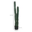 OUTSUNNY - Cactus artificiel grand réalisme plante artificielle grande taille dim. à˜ 18 x 120H cm vert - vignette