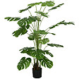HOMCOM - Arbre artificiel plante artificielle Monstera H. 180 cm tronc branches lichen feuilles de tortue grand réalisme pot inclus - vignette