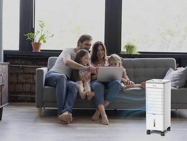 PURLINE - Refroidisseur par évaporation compact avec lamelles rabattables - large