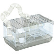 PAWHUT - Cage rongeur hamster - tunnel, poignée, accessoires - plastique acier gris blanc - vignette