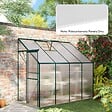 OUTSUNNY - Lot de 14 panneaux polycarbonate alvéolaire 4 mm transparent dim. 121L x 61l cm - vignette